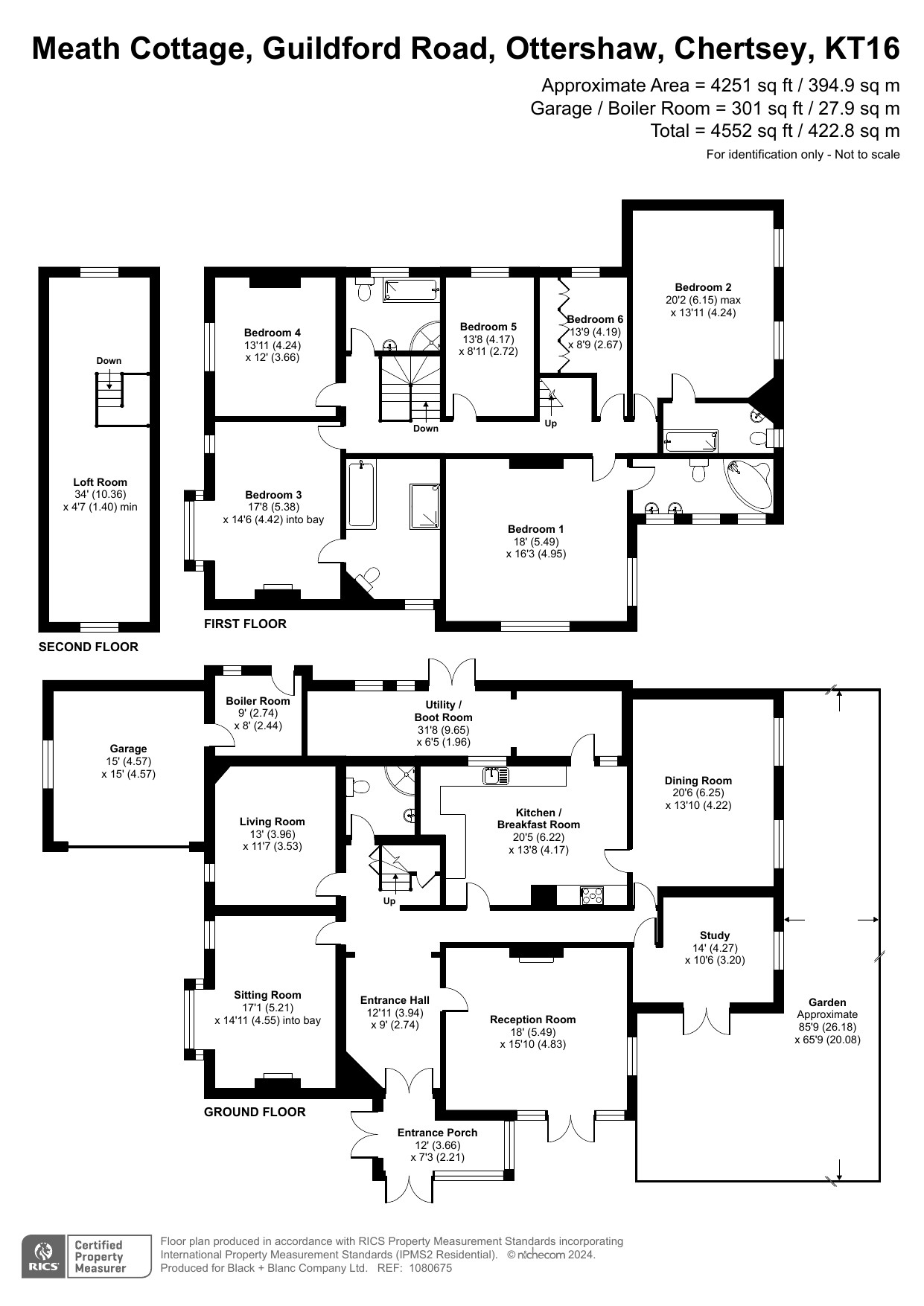 6 bed house for sale in Guildford Road - Property Floorplan