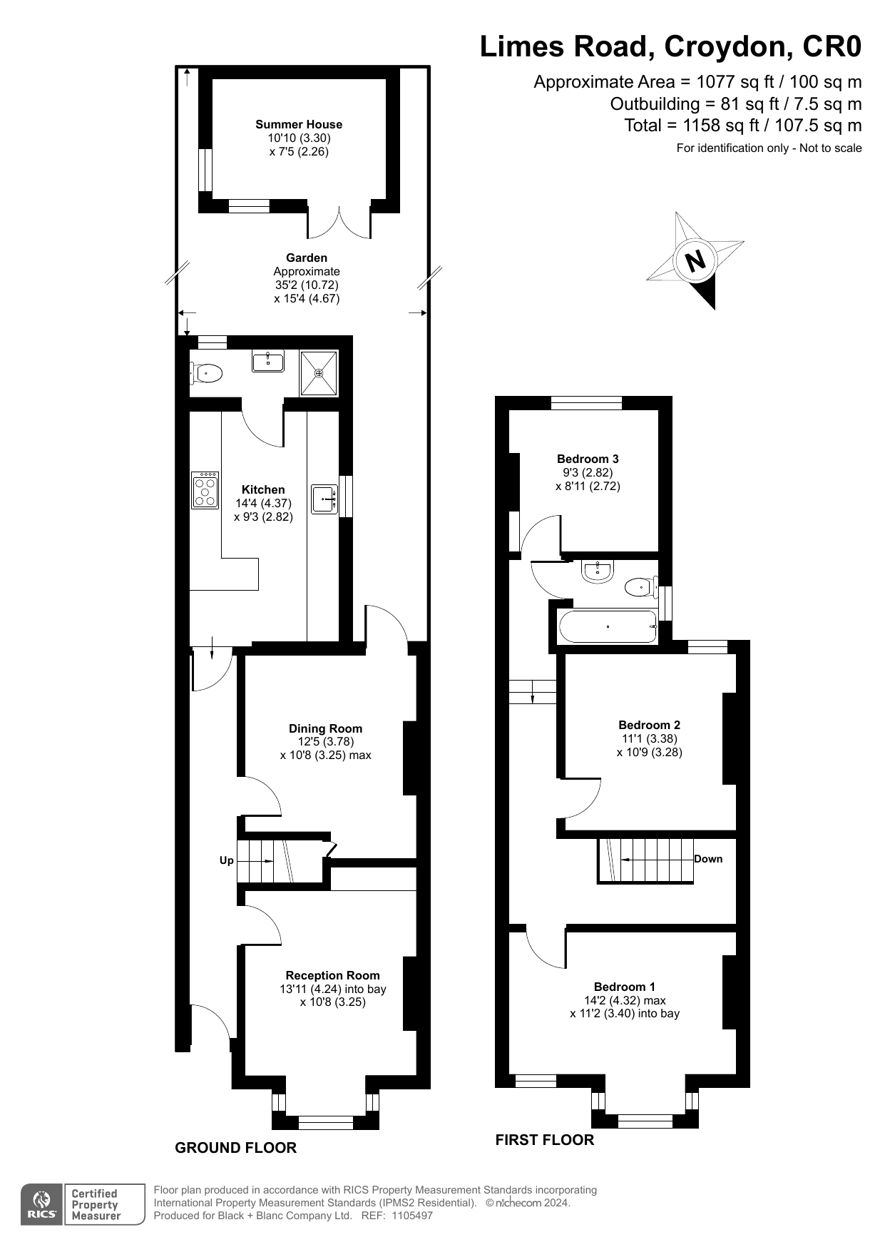 3 bed house for sale in Limes Road - Property Floorplan