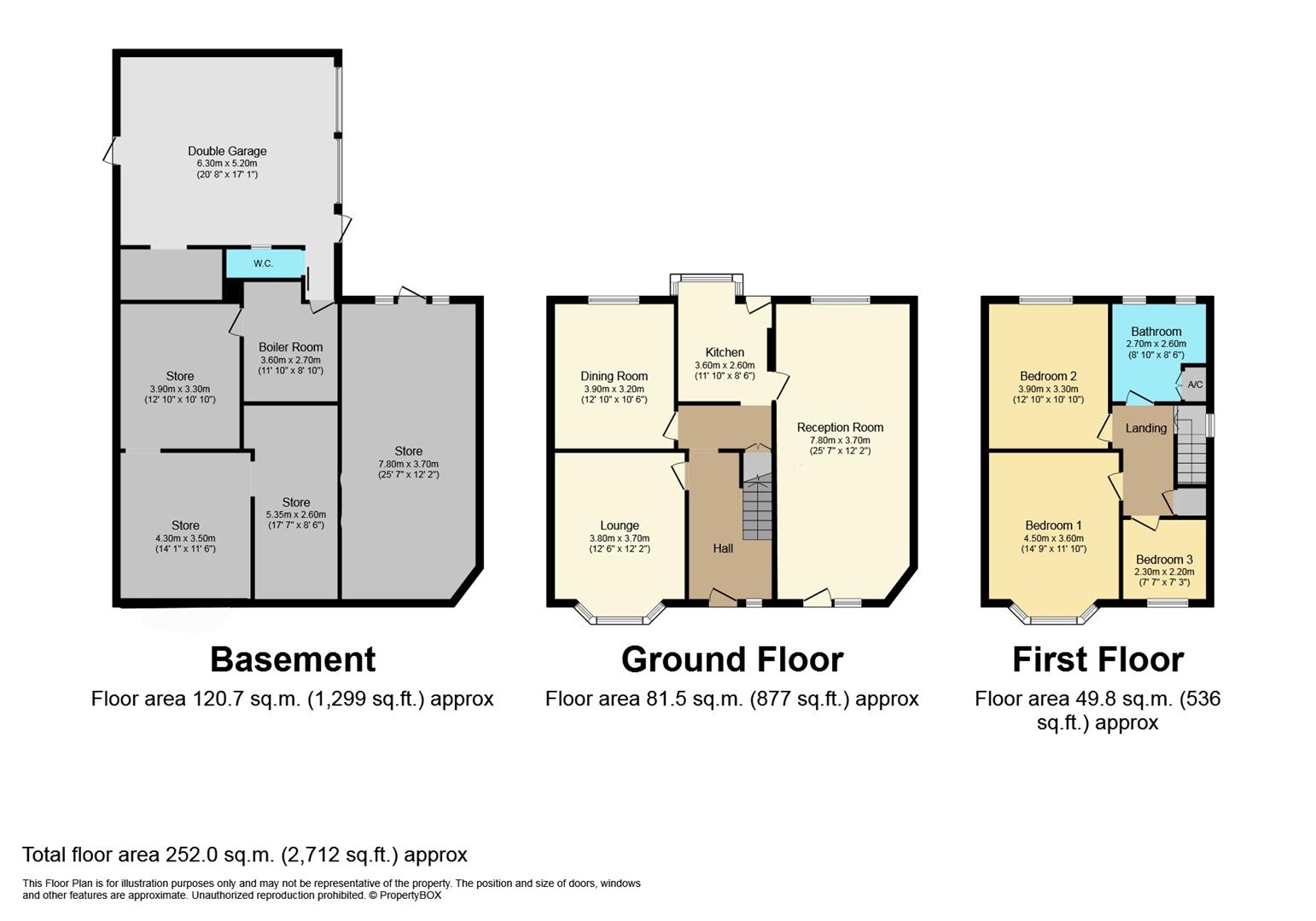 3 bed detached house for sale in Midland Road, Barnsley - Property Floorplan