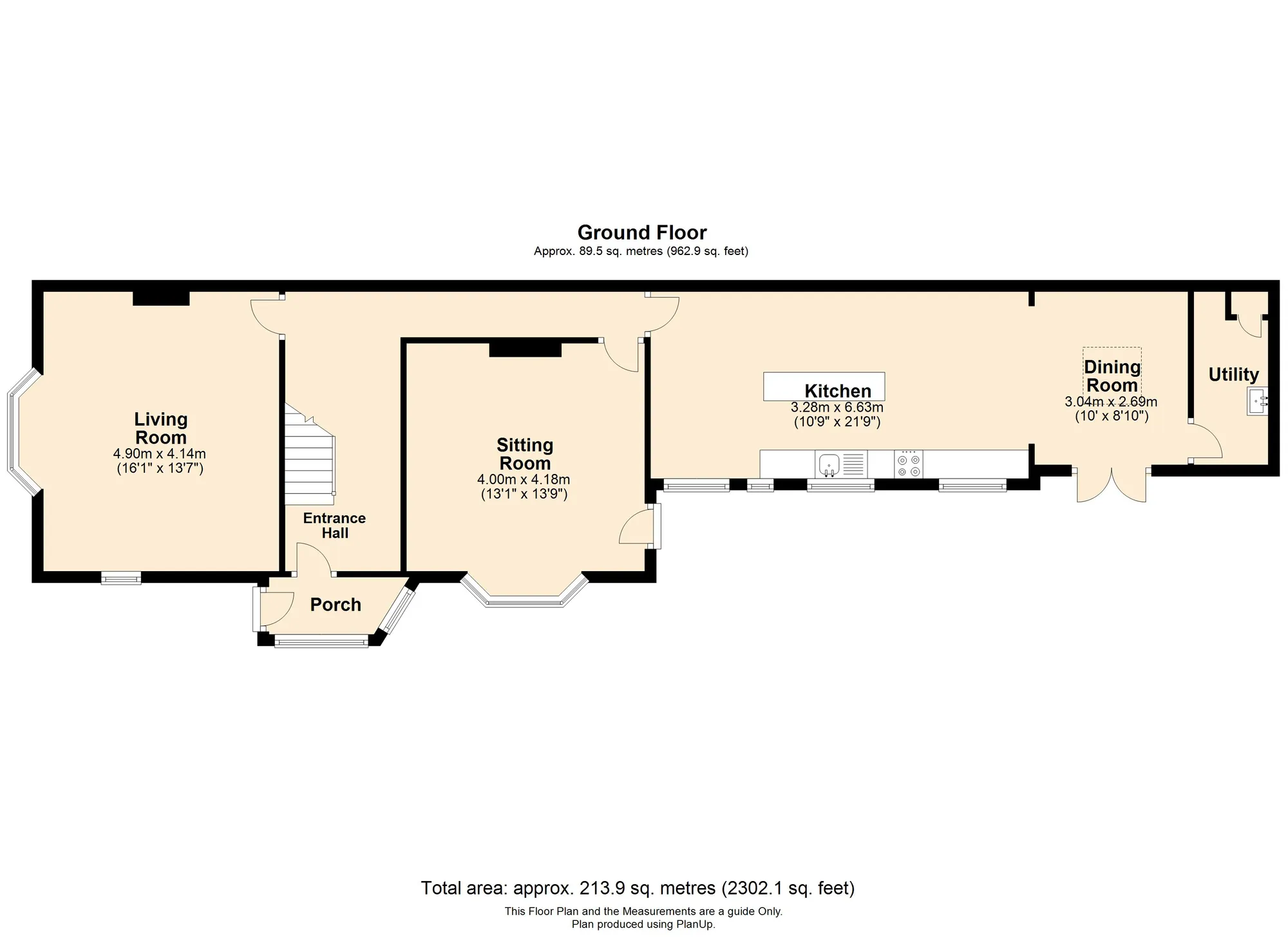 5 bed semi-detached house for sale in Cross Road, Leicester - Property floorplan