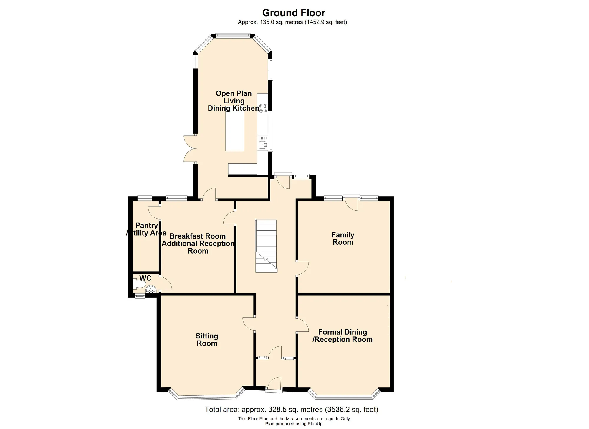 6 bed detached house for sale in Springfield Road, Leicester - Property floorplan