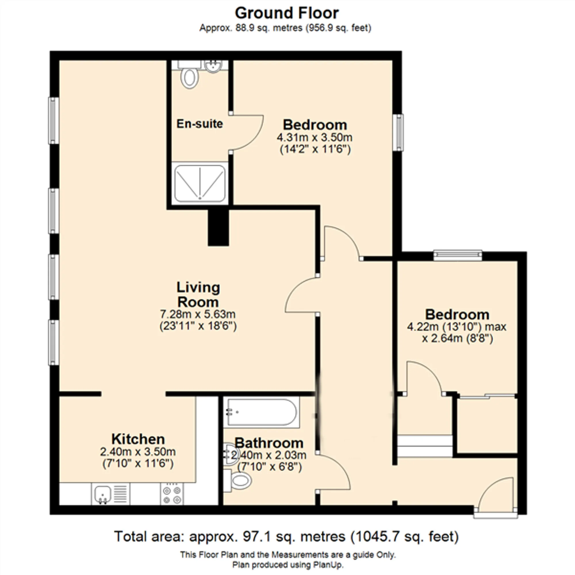 2 bed apartment for sale in Clarendon Park Road, Leicester - Property floorplan