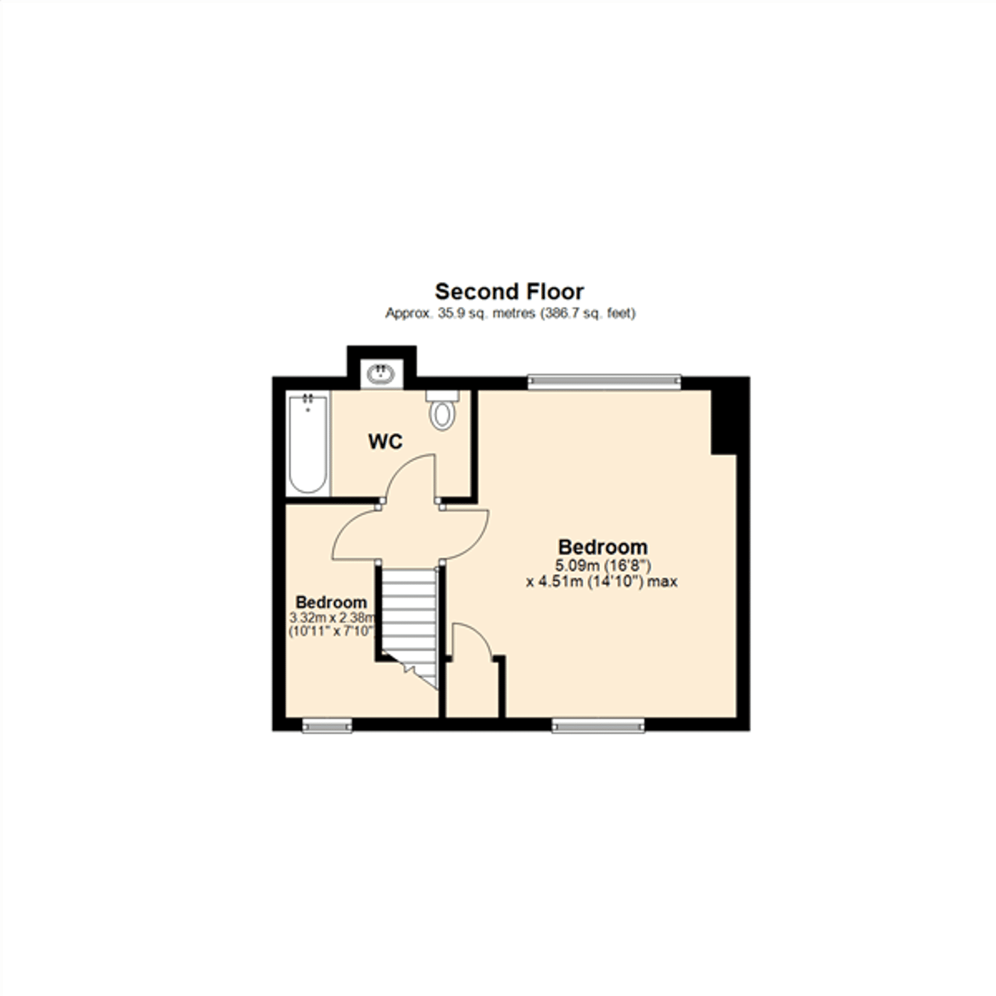 6 bed house for sale in Guilford Road, Leicester - Property floorplan