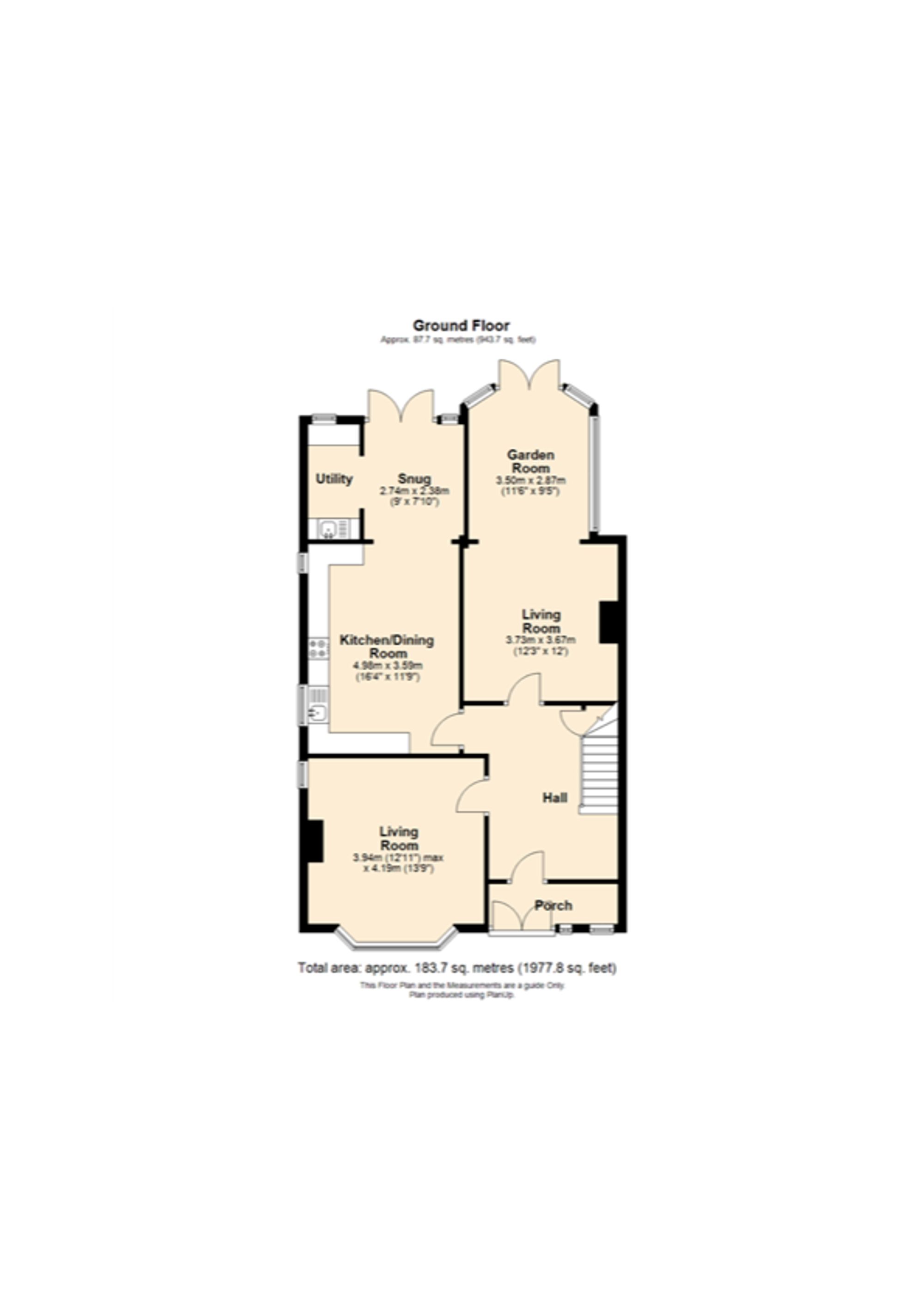 6 bed house for sale in Guilford Road, Leicester - Property floorplan