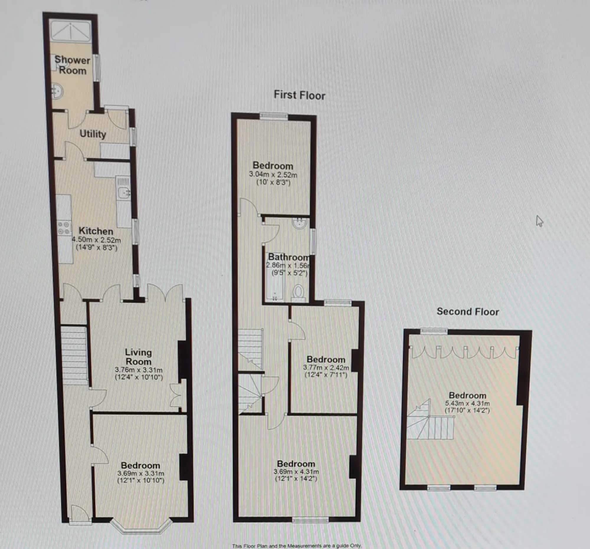 5 bed terraced house to rent in Clarendon Park Road, Leicester - Property floorplan