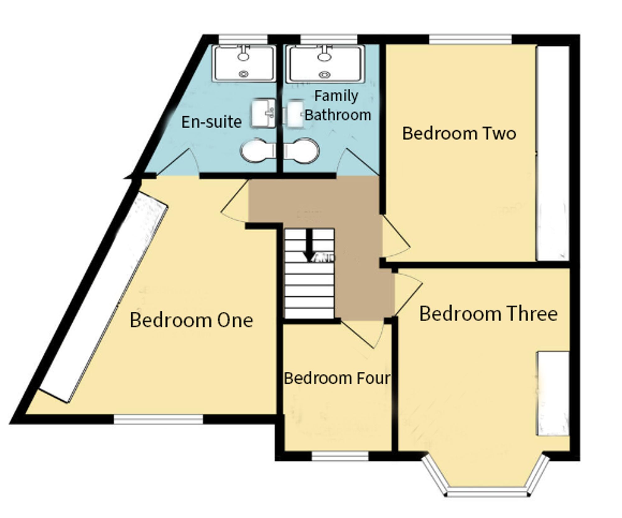 4 bed house for sale in Kingswood Avenue, Leicester - Property floorplan