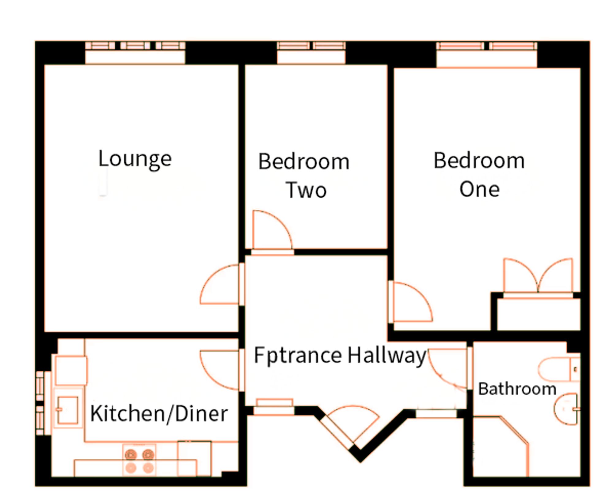 2 bed apartment for sale in Avenue Road, Leicester - Property floorplan