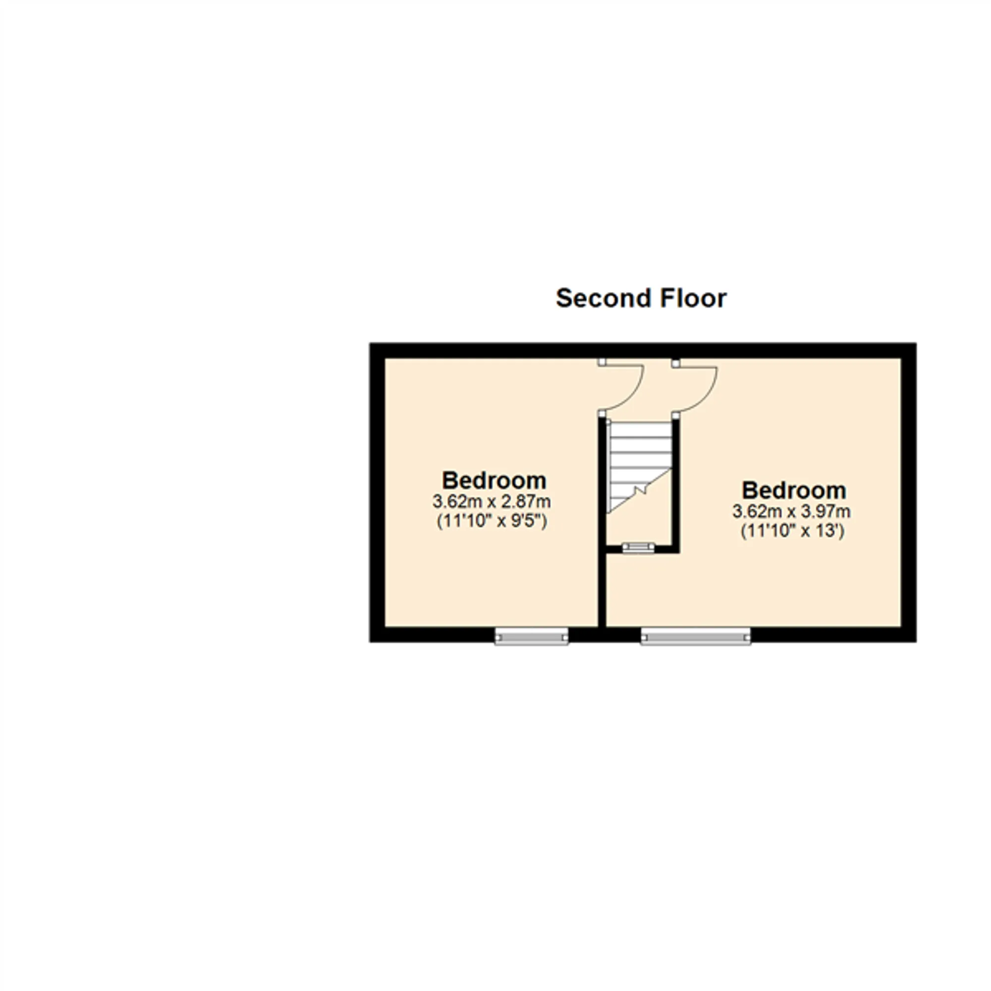 1 bed house to rent in Milligan Road, Leicester - Property floorplan