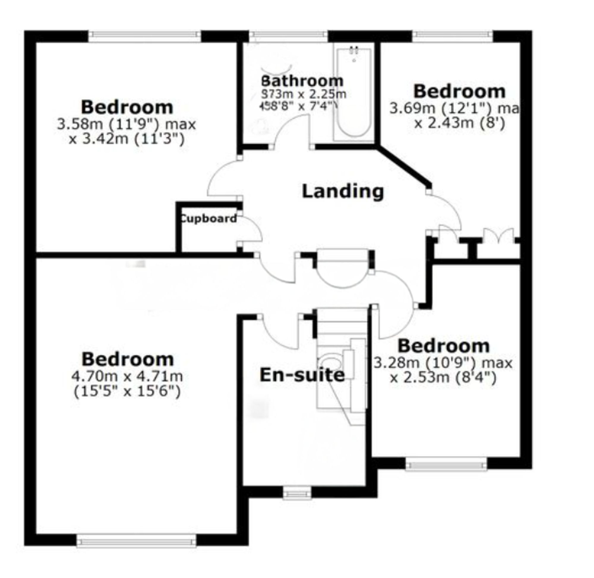 4 bed house for sale in Welford Court, Leicester - Property floorplan