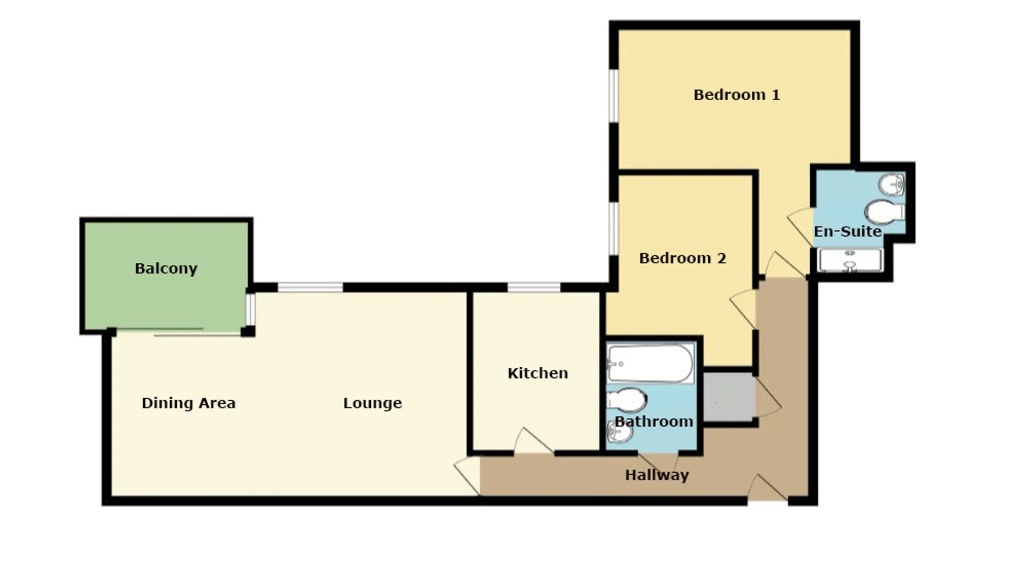 2 bed apartment for sale in Watkin Road, Leicester - Property floorplan