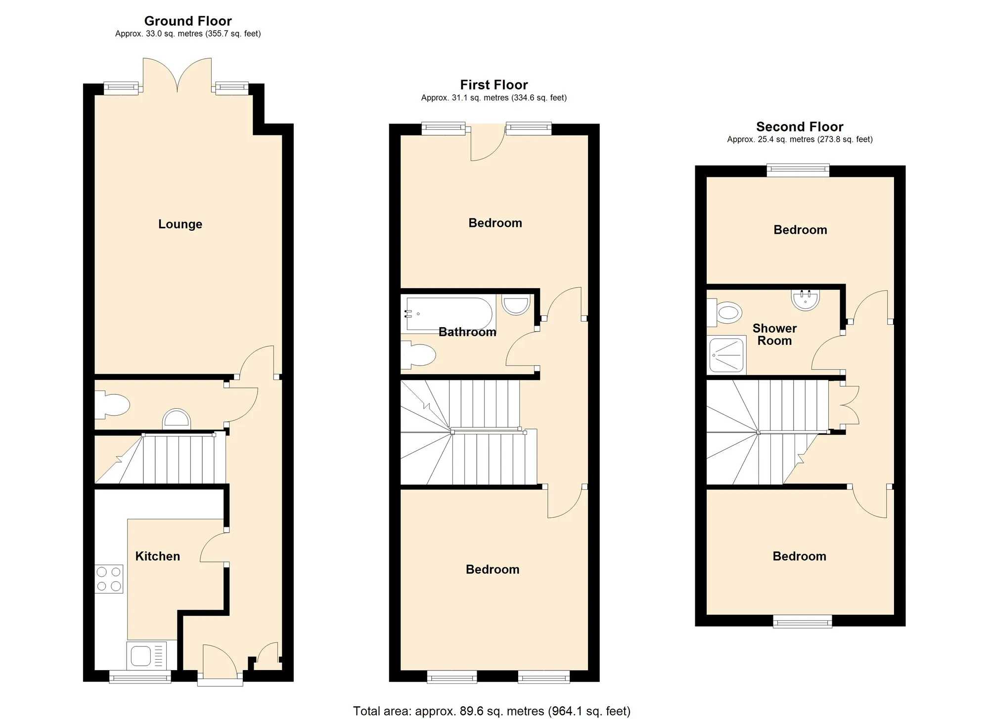 4 bed terraced house to rent in Latimer Street, Leicester - Property floorplan