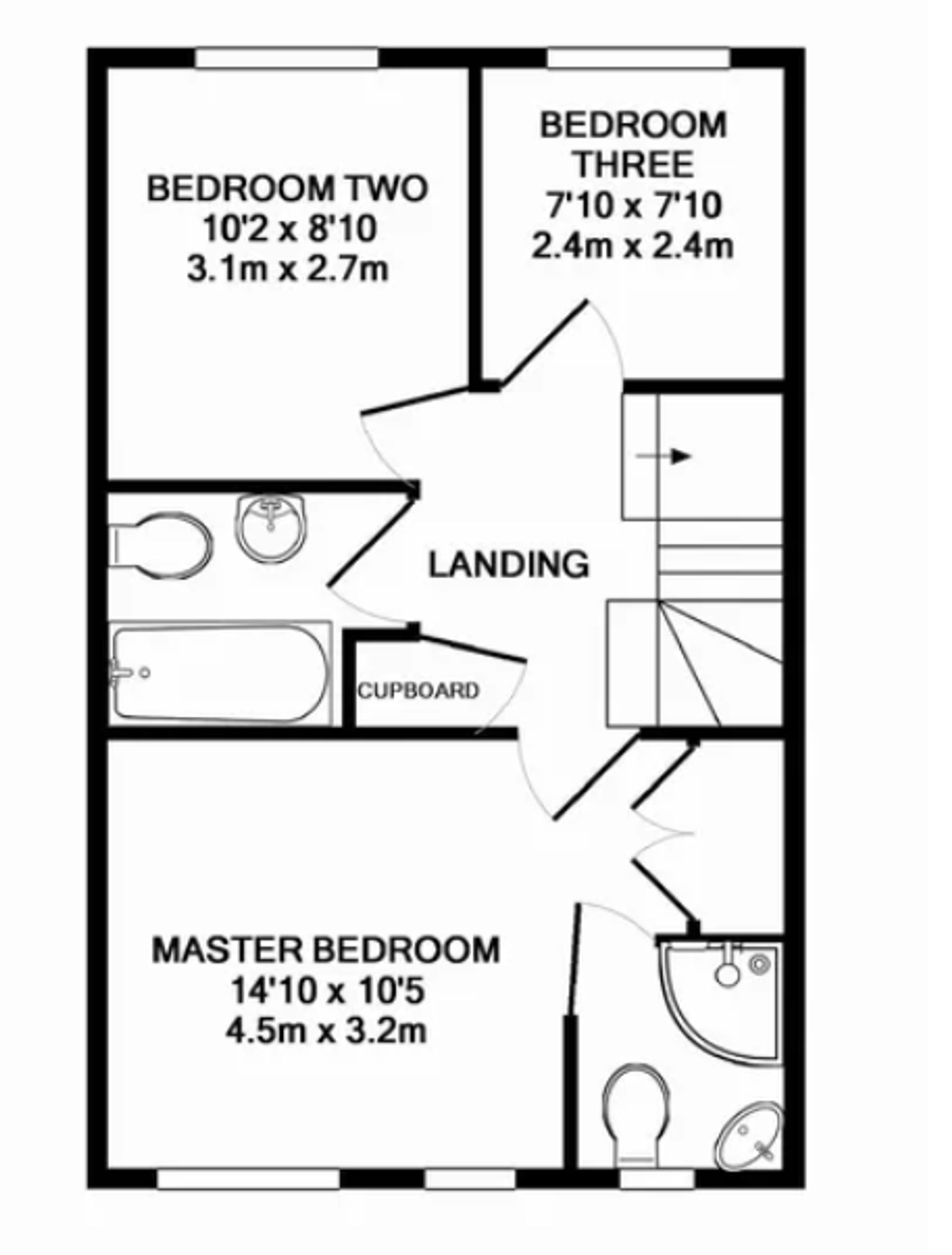 4 bed house to rent in Scholars Walk, Leicester - Property floorplan