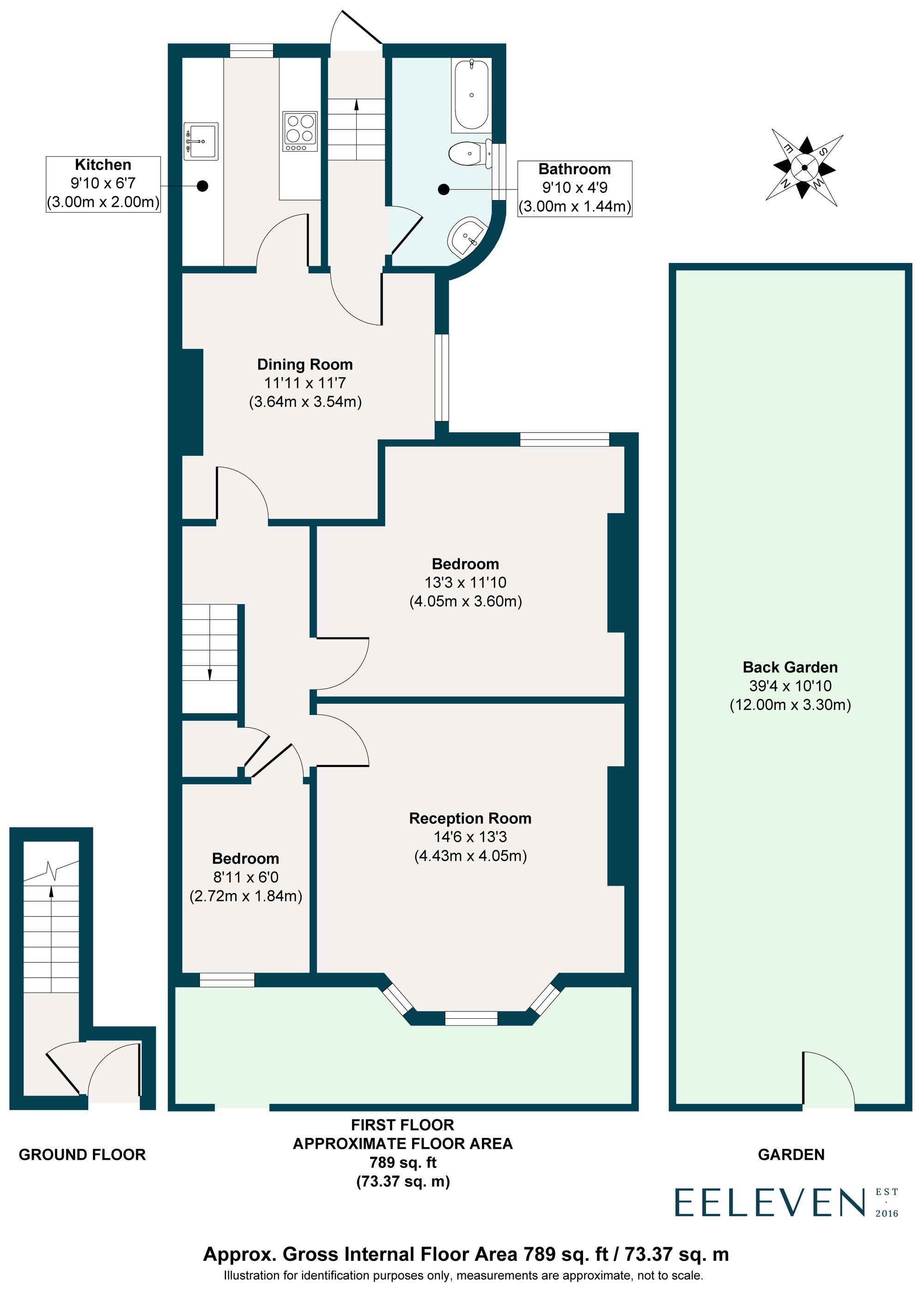 2 bed maisonette for sale in Morley Road, Leyton, London, E10 - Property floorplan