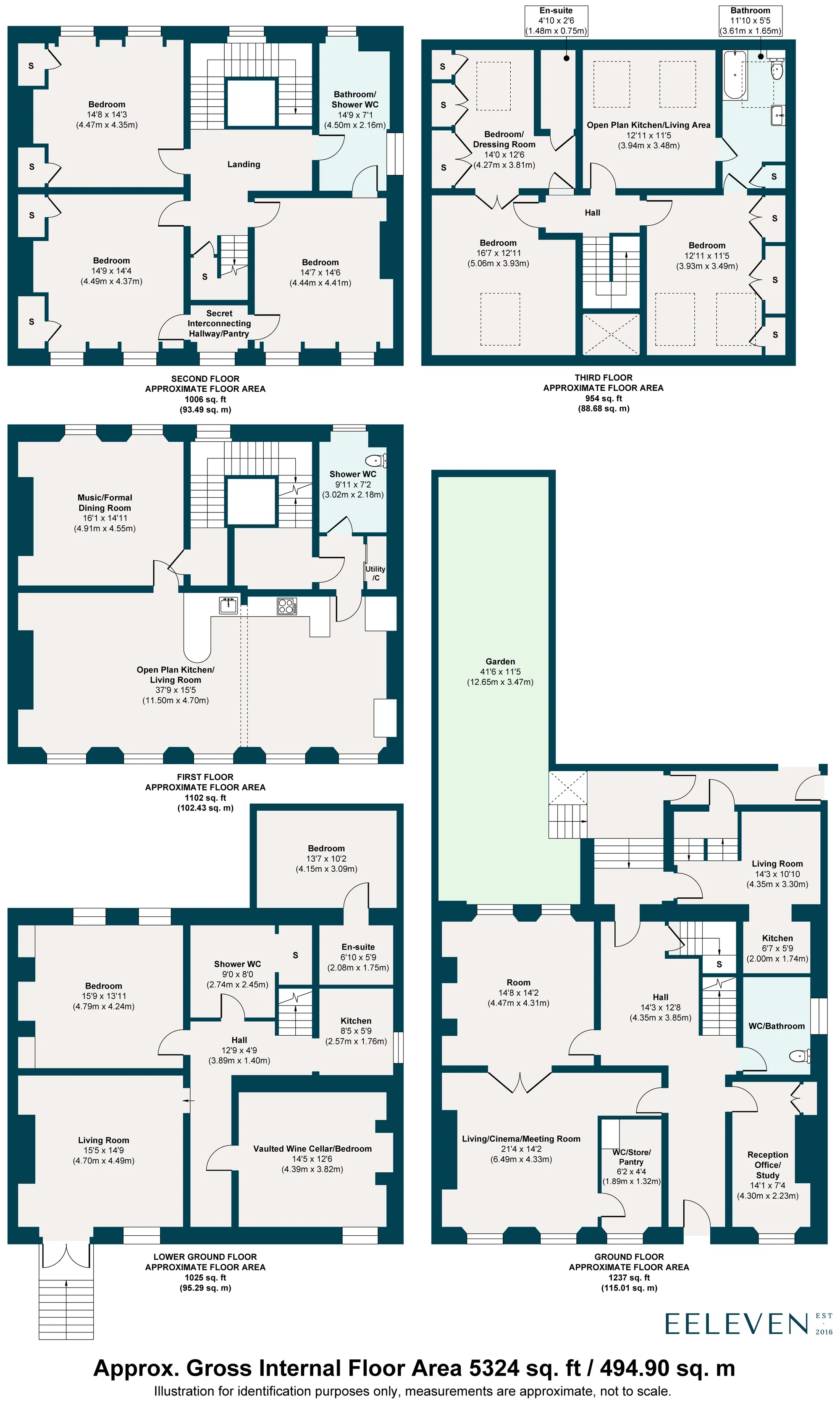8 bed semi-detached house for sale in Aylmer Road, Bushwood - Property Floorplan