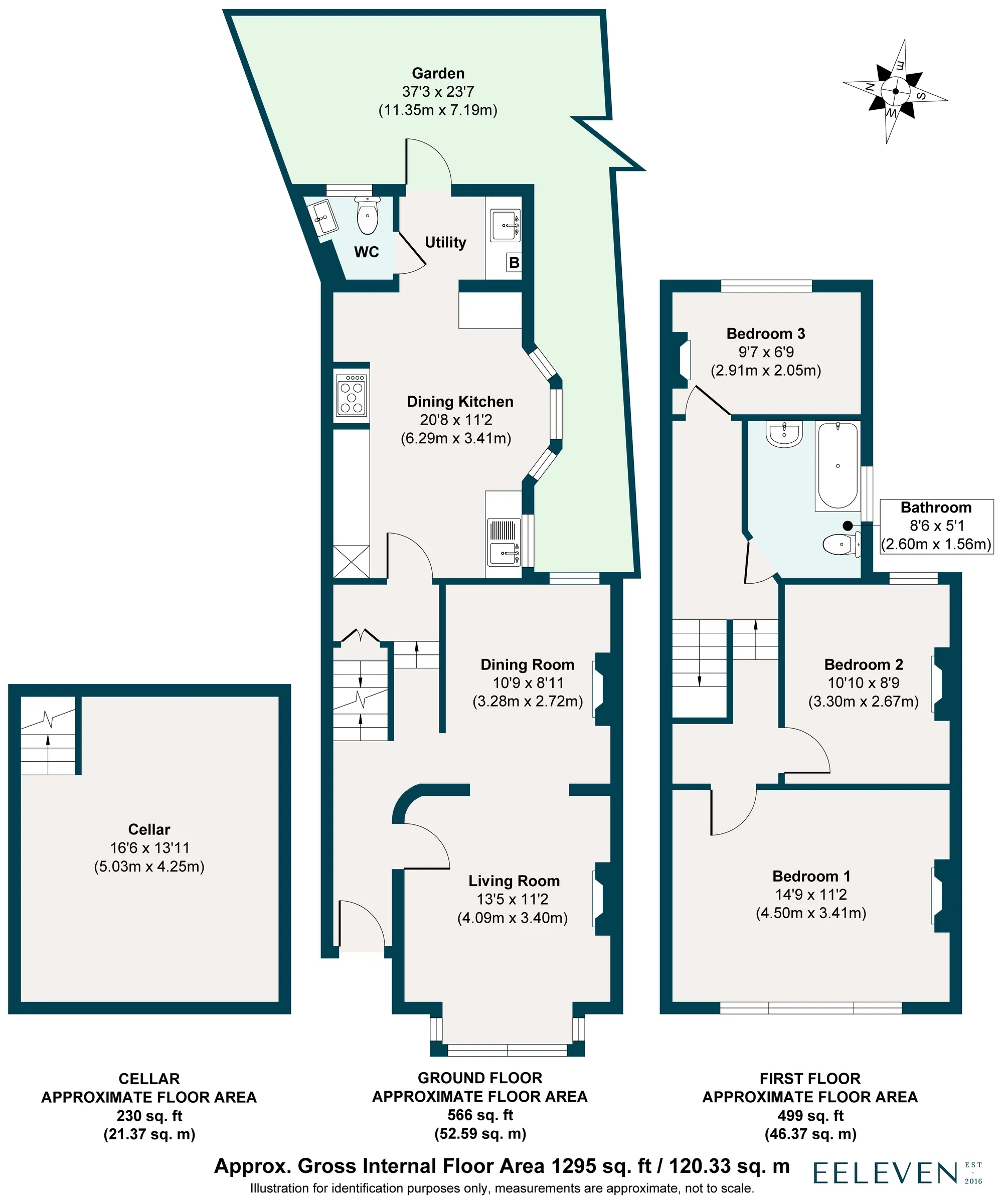 3 bed semi-detached house for sale in Southwest Road, Leytonstone - Property Floorplan
