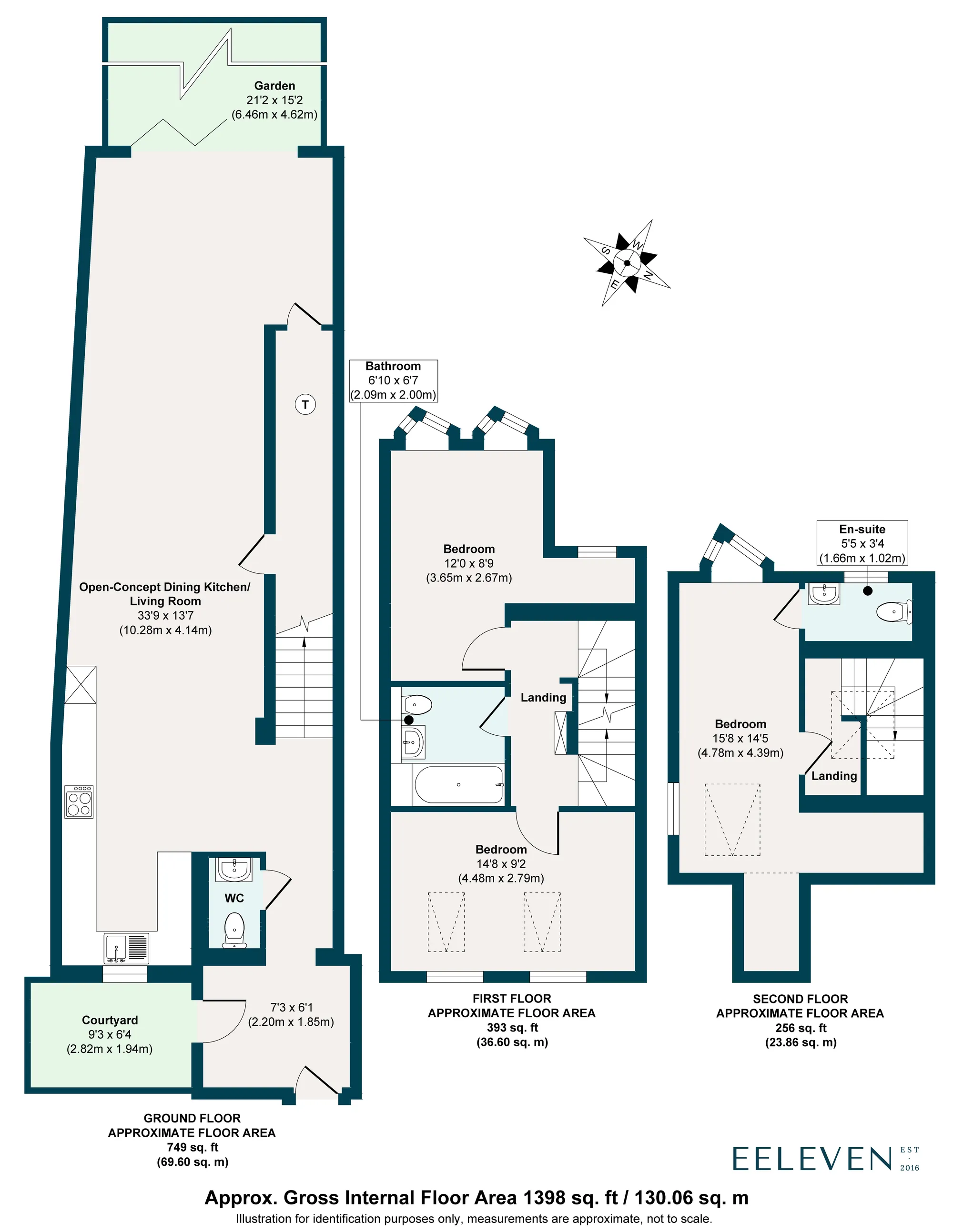 3 bed mid-terraced house to rent in Tavistock Road, London - Property Floorplan
