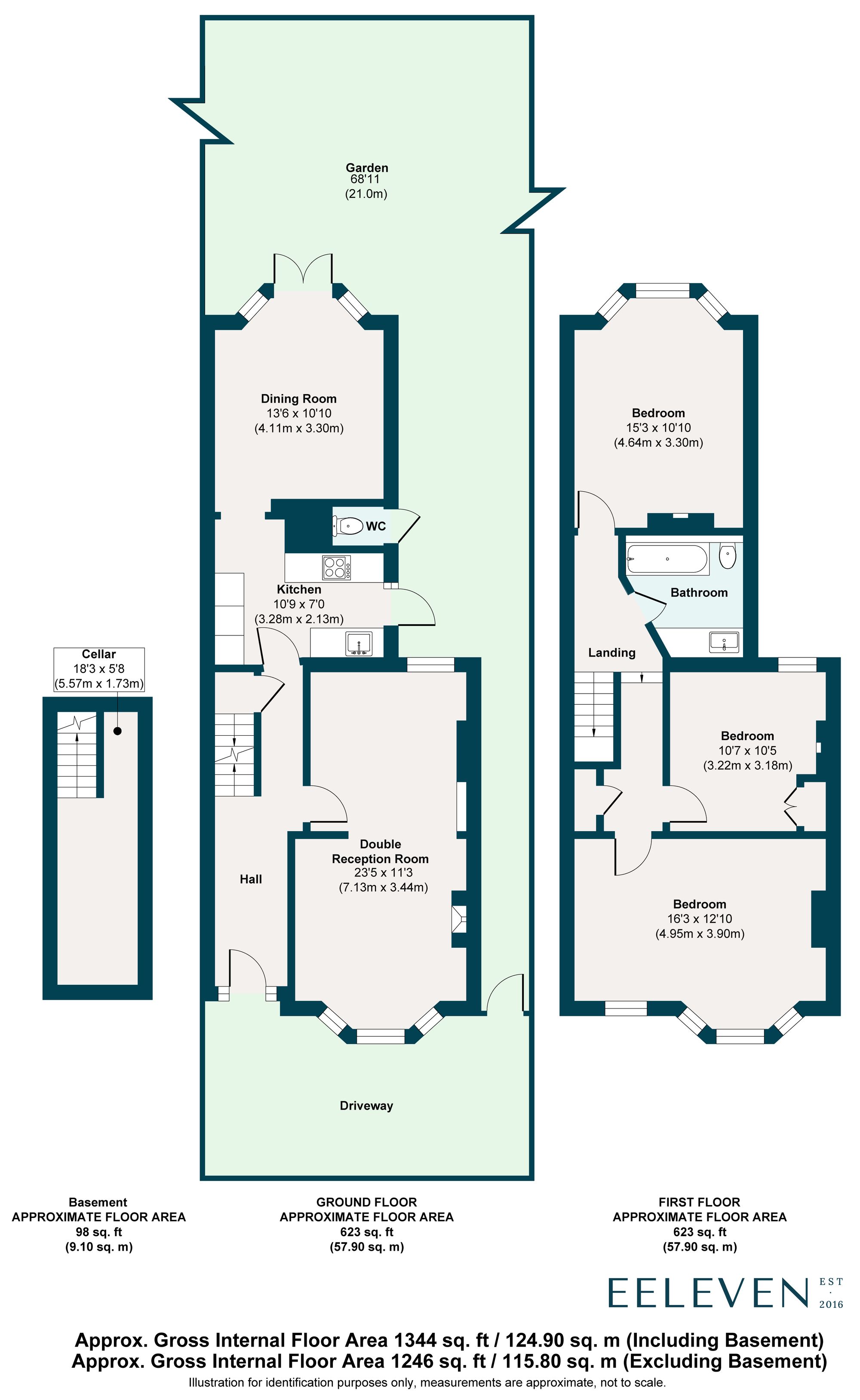 3 bed semi-detached house for sale in Herongate Road, Aldersbrook, London, E12 - Property floorplan