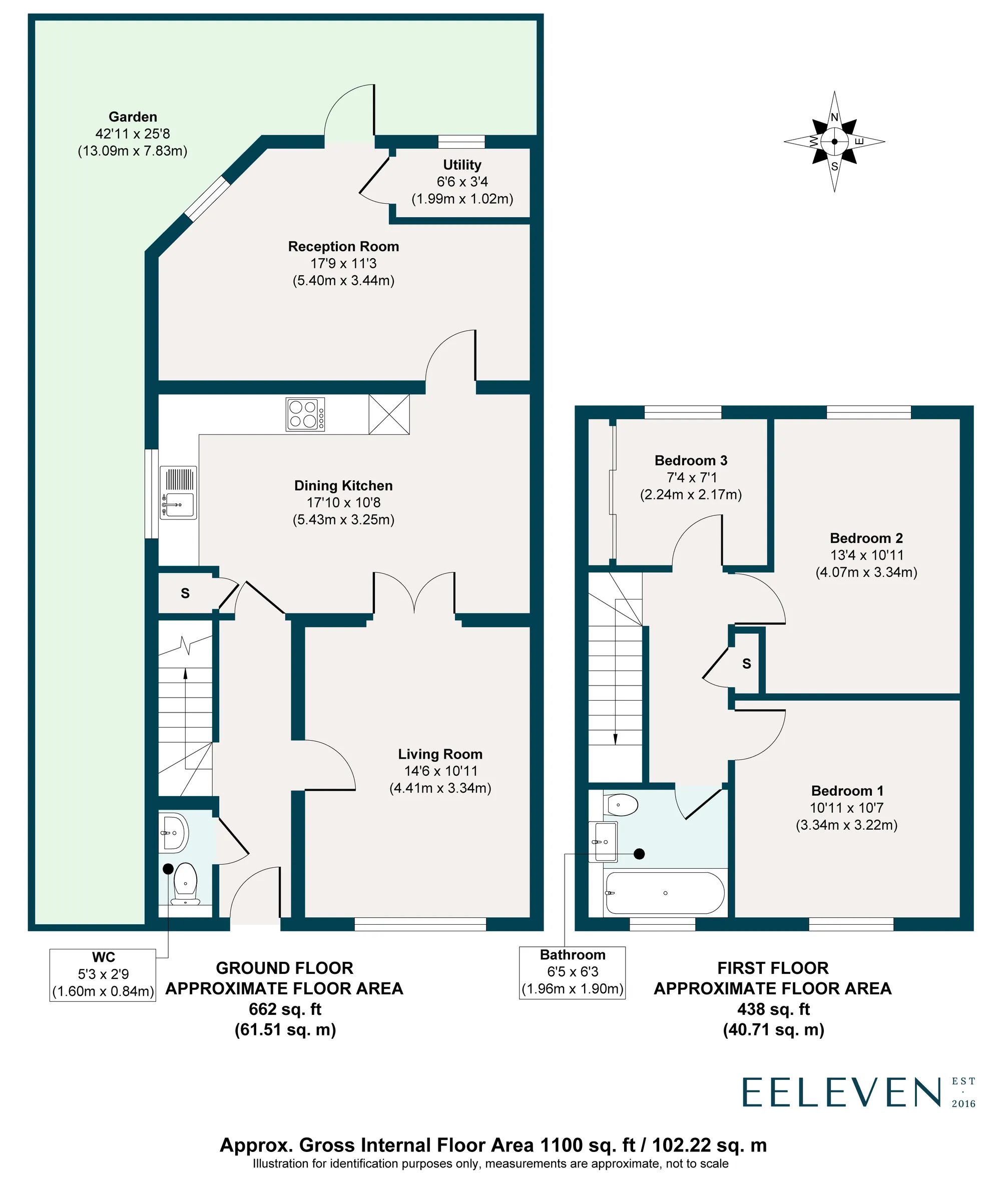 3 bed end of terrace house for sale in Drapers Road, London - Property Floorplan