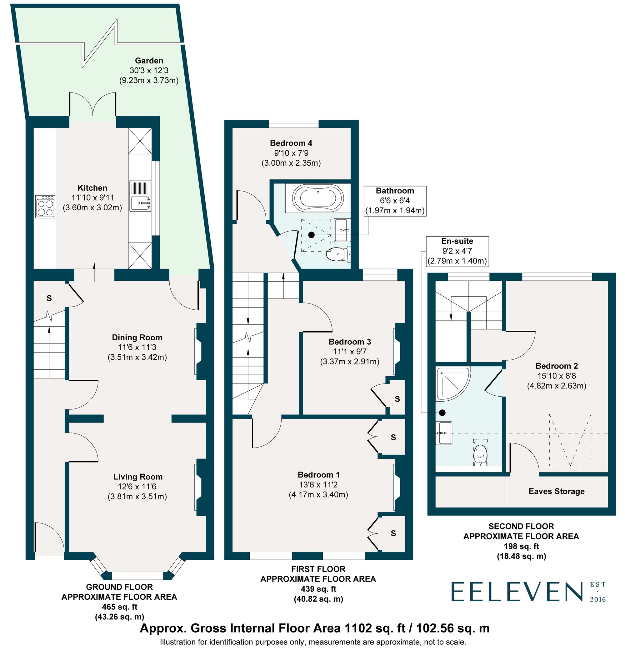 4 bed mid-terraced house for sale in Napier Road, Leytonstone, London, E11 - Property floorplan
