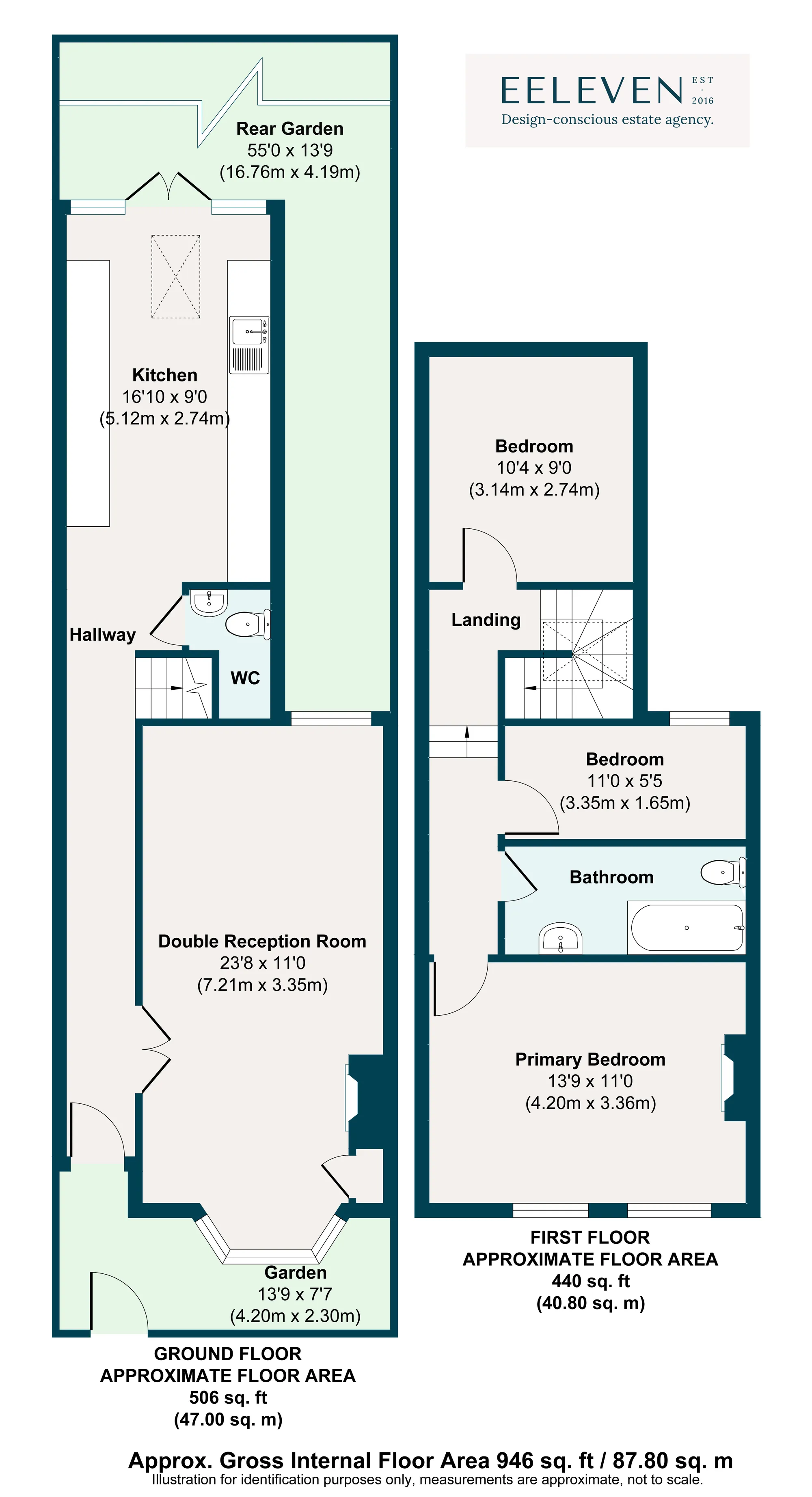 3 bed mid-terraced house for sale in Elm Road, Leytonstone - Property Floorplan