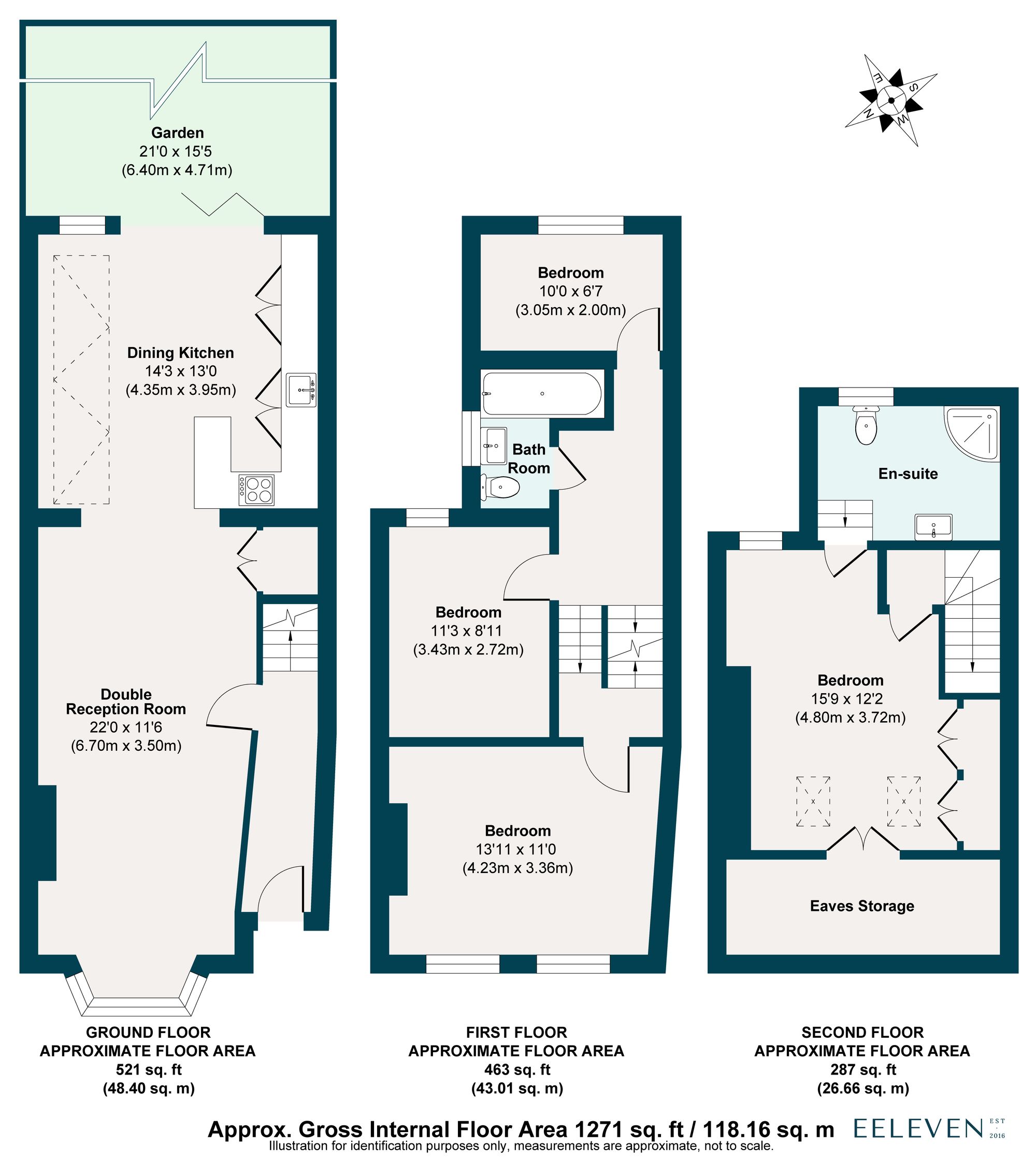 4 bed mid-terraced house for sale in Napier Road, Leytonstone, London, E11 - Property floorplan