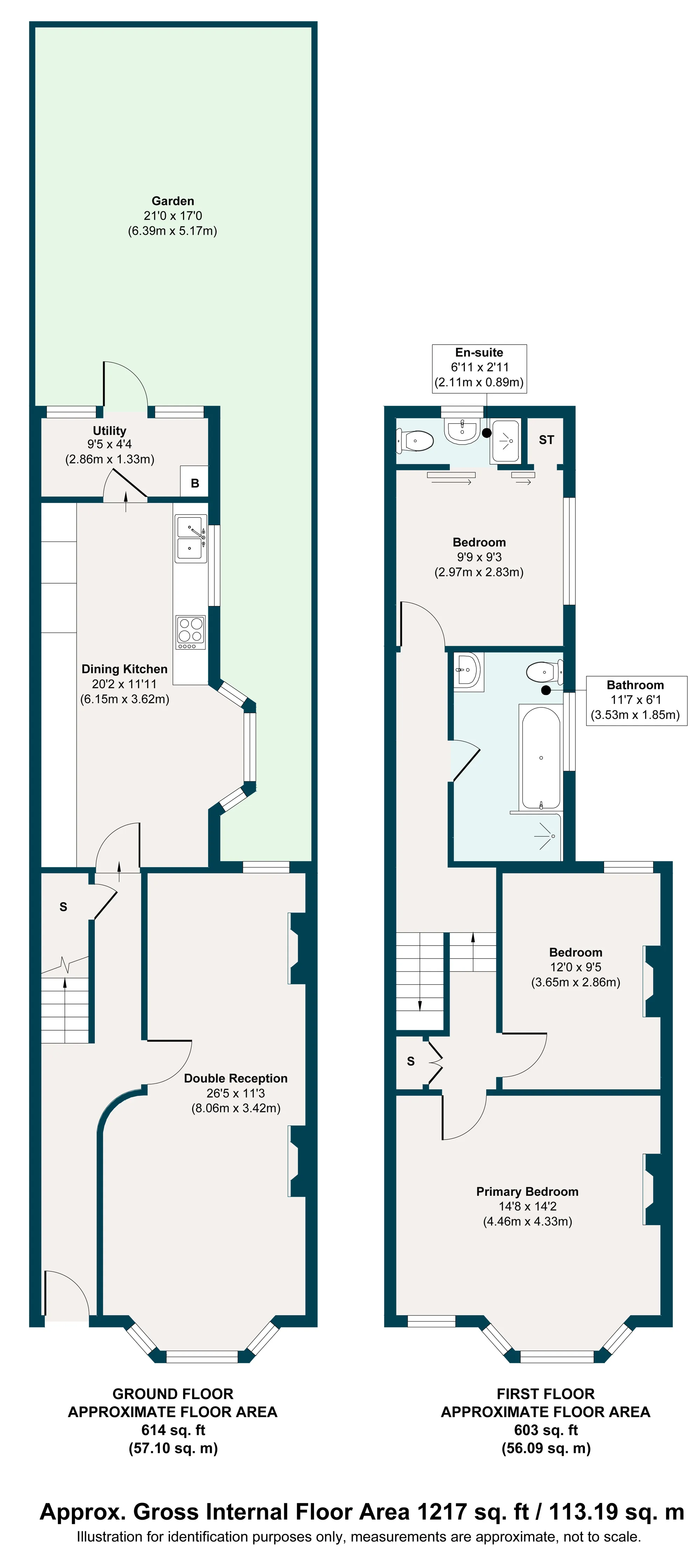 3 bed mid-terraced house for sale in Granleigh Road, Leytonstone - Property Floorplan