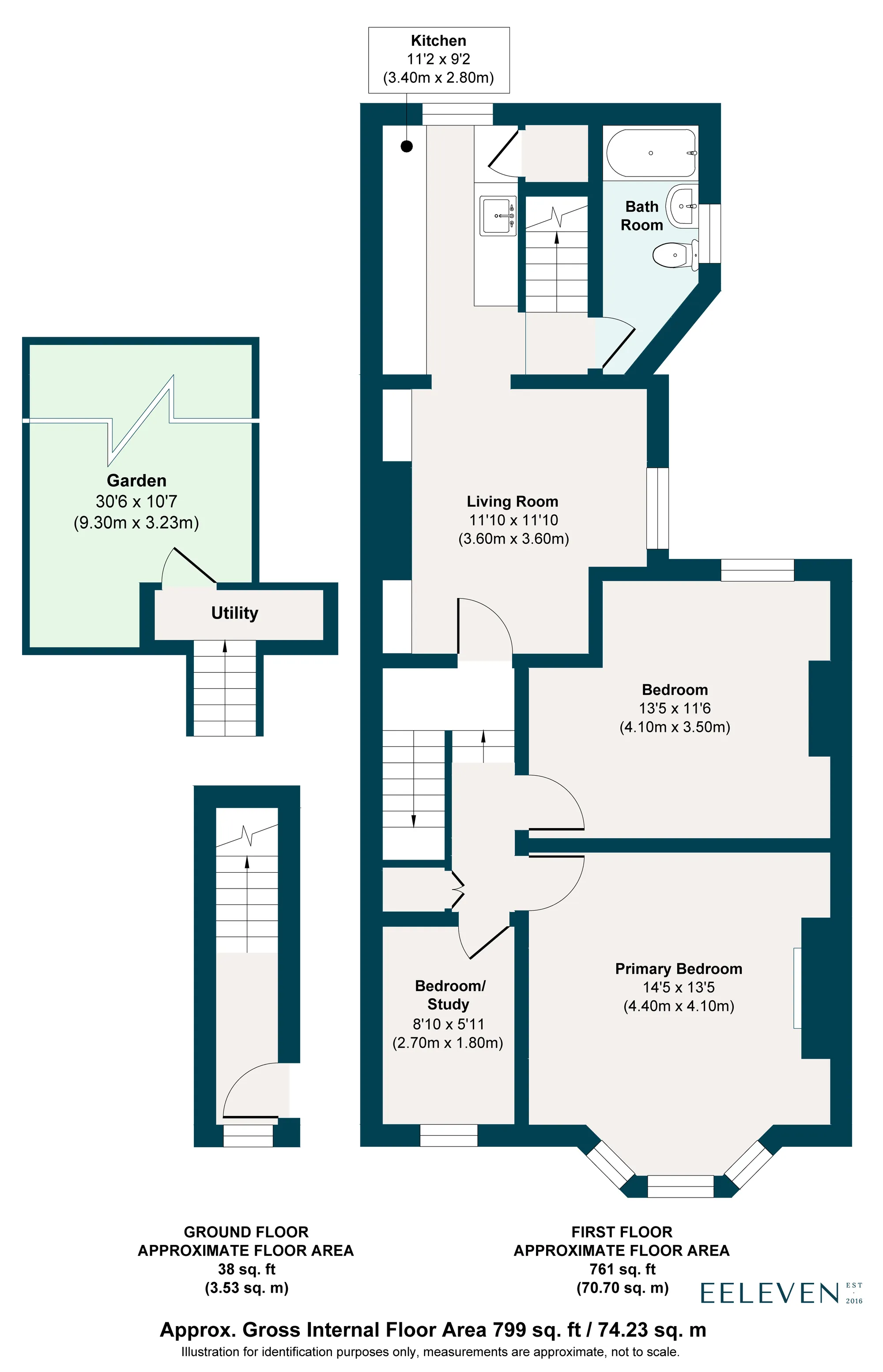 3 bed maisonette for sale in Scotts Road, Leyton - Property Floorplan