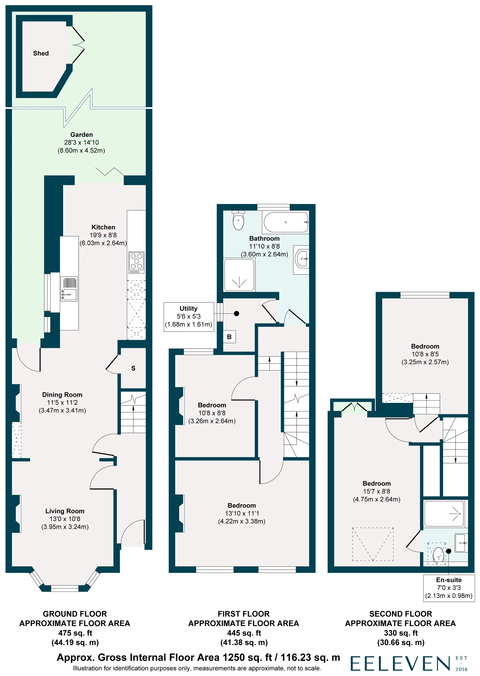 4 bed mid-terraced house for sale in Cheneys Road, Leytonstone - Property Floorplan