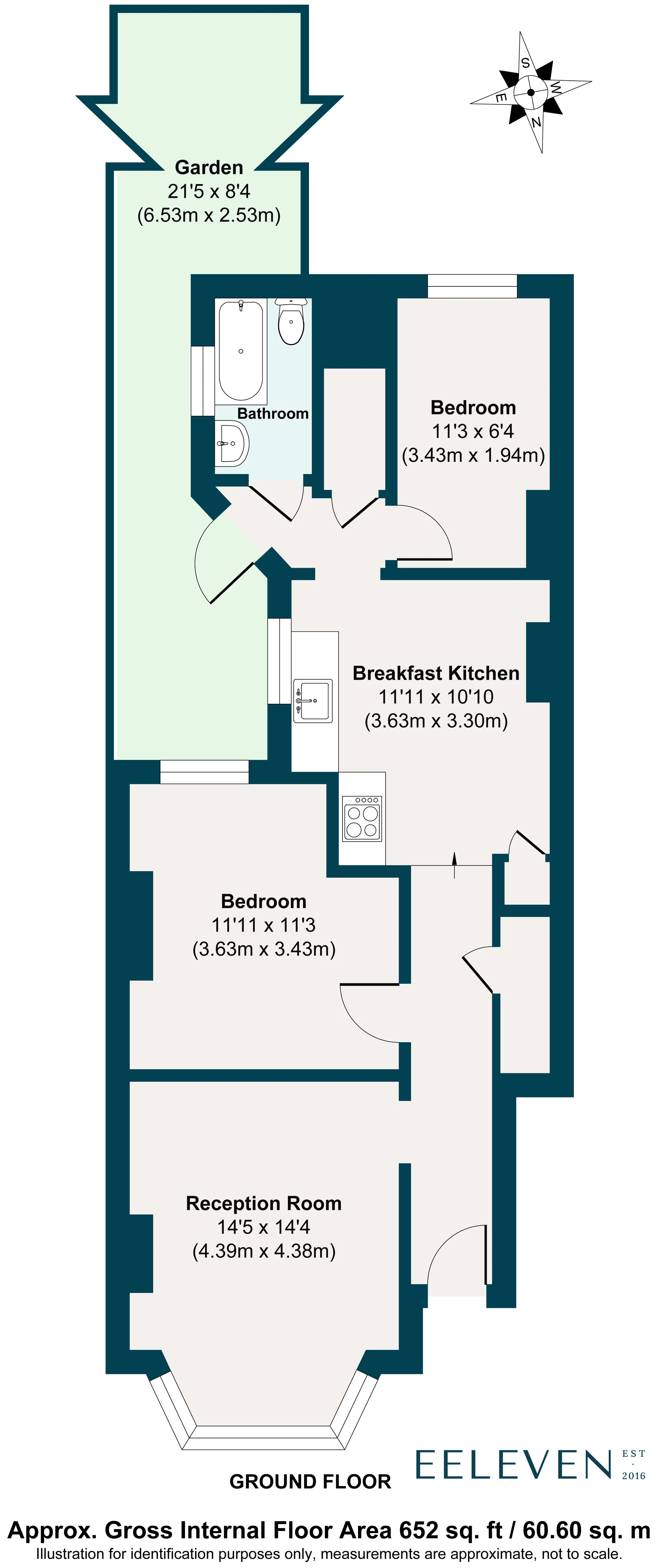 2 bed maisonette for sale in Richmond Road, Leytonstone - Property Floorplan