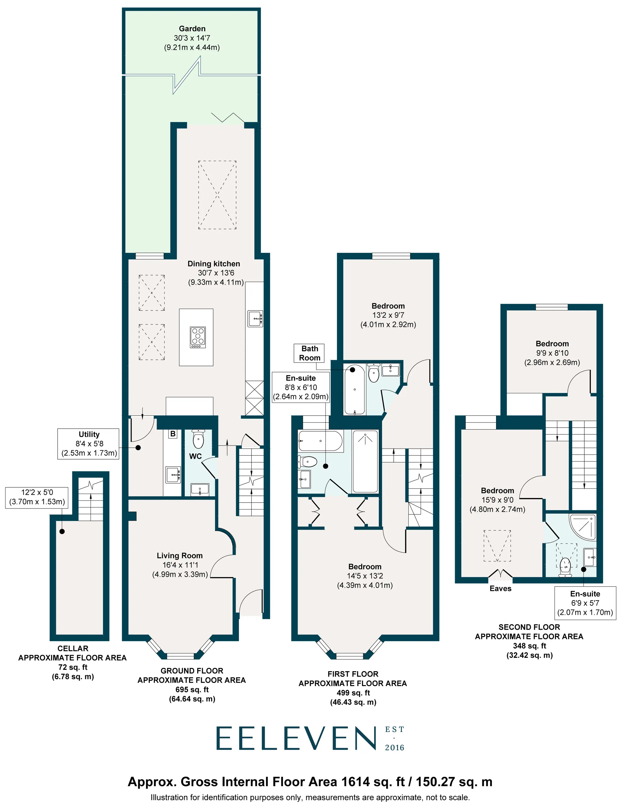 4 bed mid-terraced house for sale in St. Georges Road, Leyton - Property Floorplan
