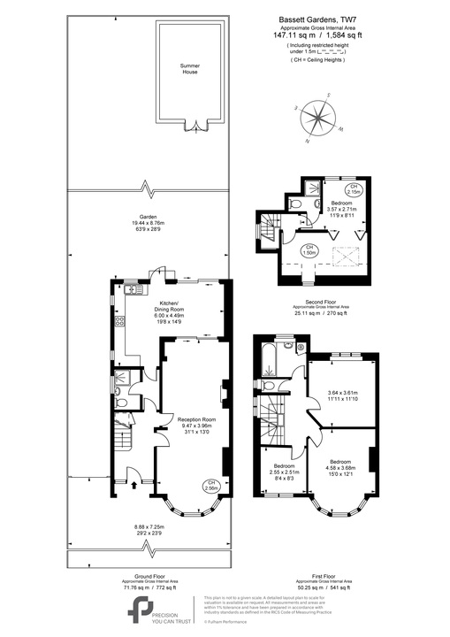 4 bed semi-detached house for sale in Bassett Gardens, Isleworth - Property Floorplan