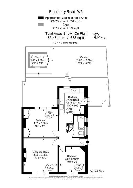 2 bed apartment for sale in Elderberry Road, London - Property Floorplan