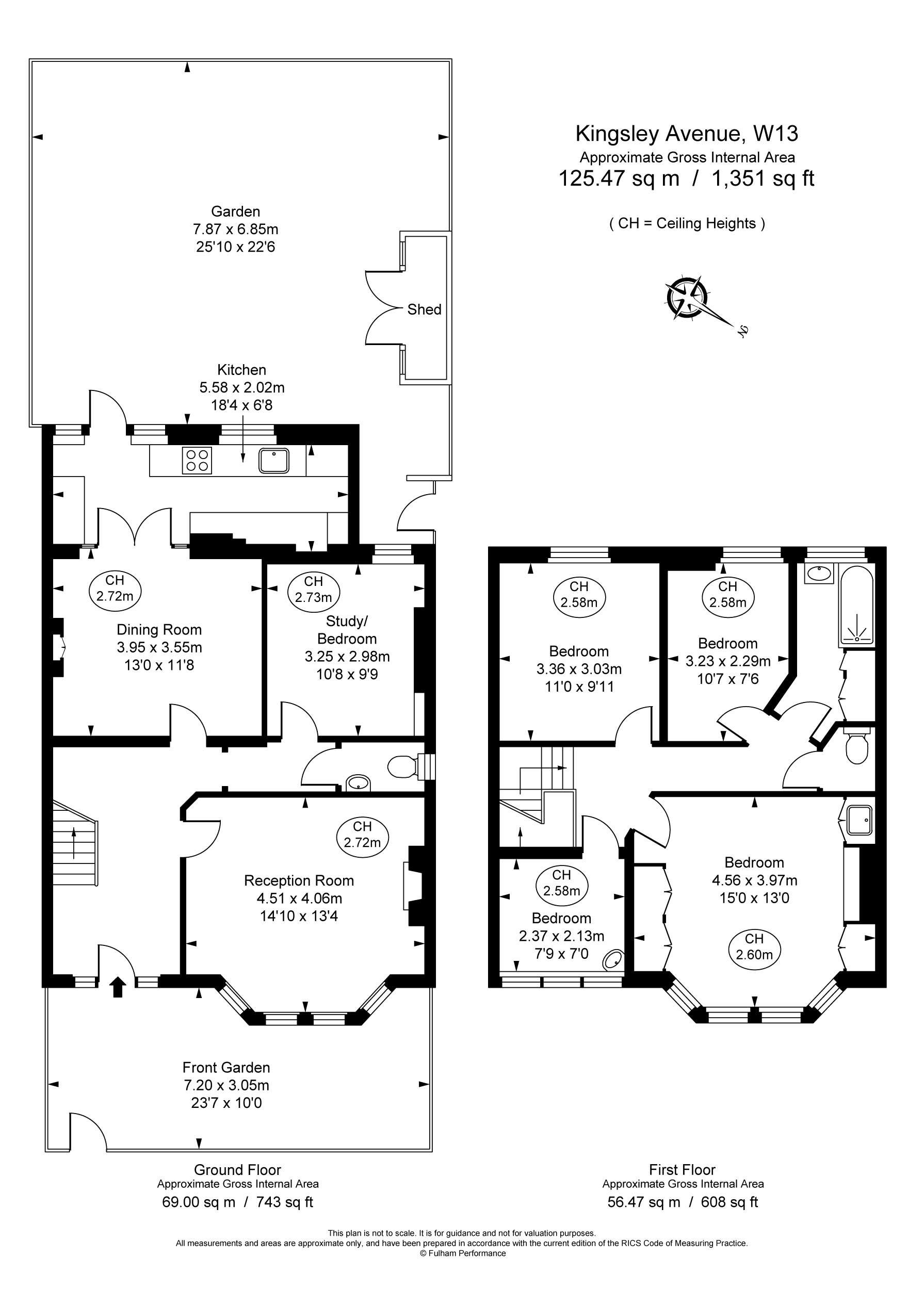 4 bed semi-detached house for sale in Kingsley Avenue, Ealing - Property Floorplan