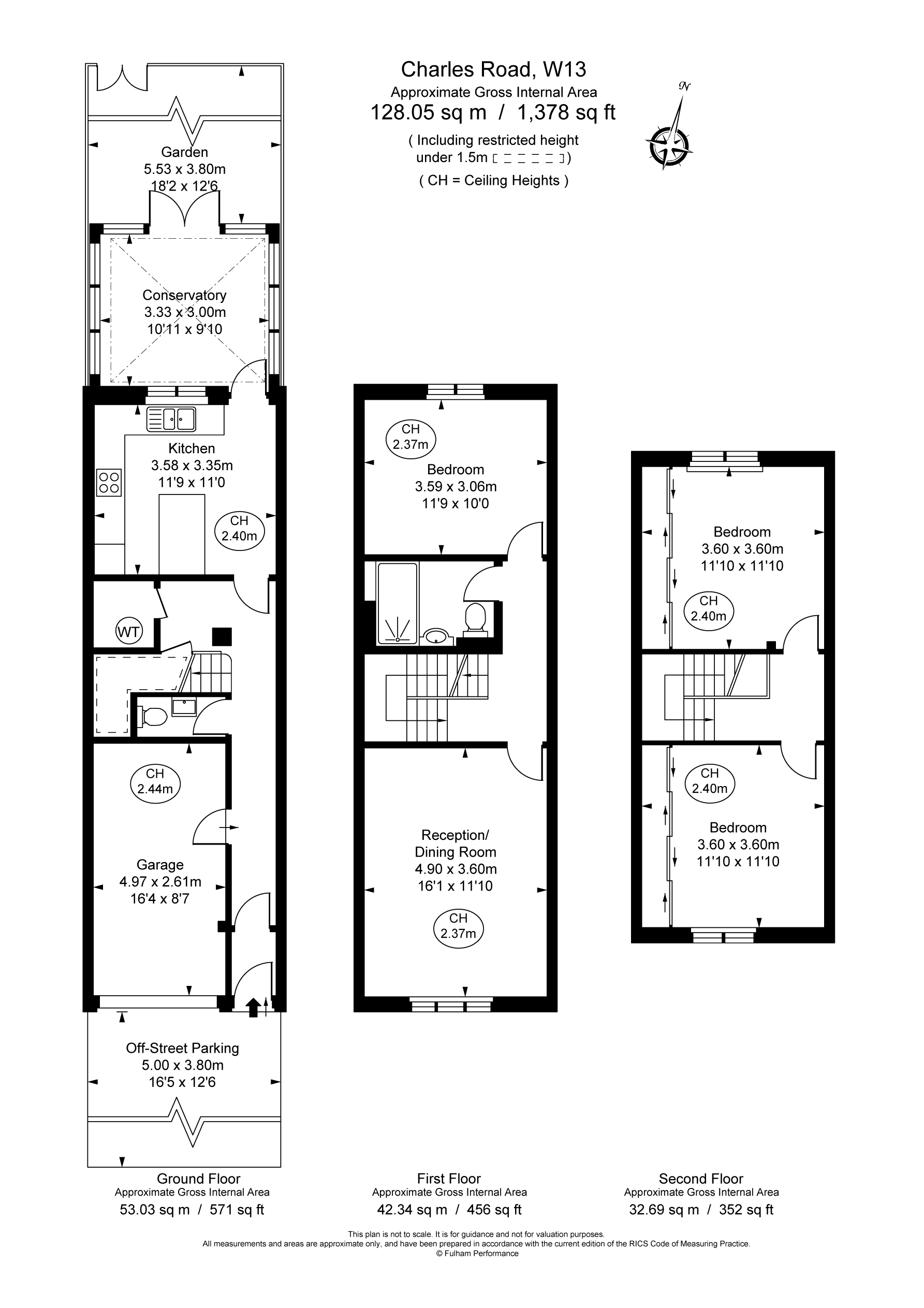 3 bed terraced house for sale in Charles Road, Ealing - Property Floorplan