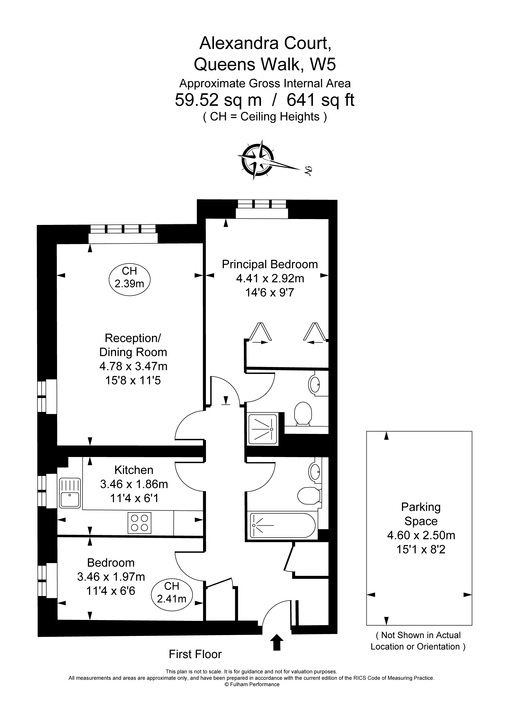 2 bed apartment to rent in Queens Walk, Ealing, London, W5 - Property Floorplan