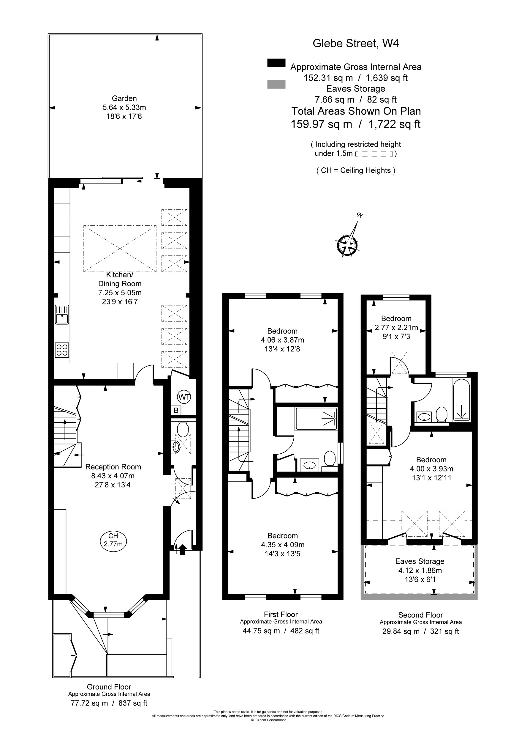 4 bed semi-detached house to rent in Glebe Street, London - Property Floorplan