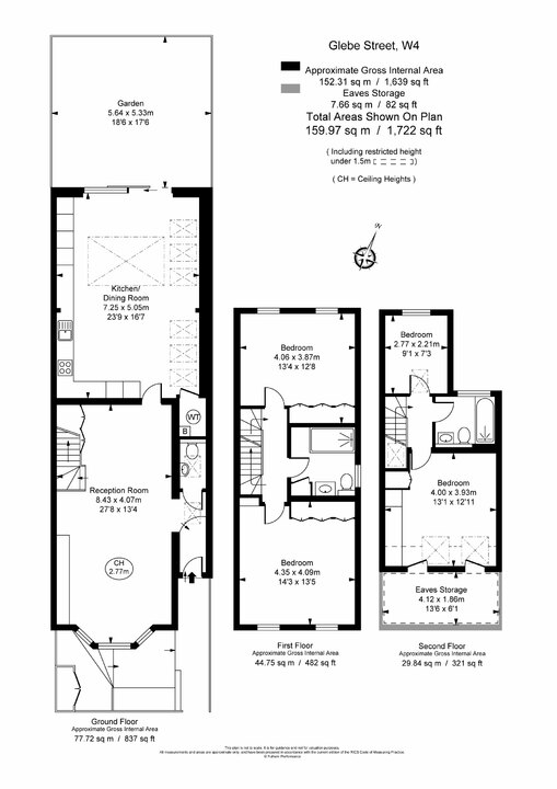 4 bed semi-detached house to rent in Glebe Street, London - Property Floorplan