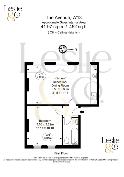 1 bed apartment for sale in The Avenue, Ealing, London, W13 - Property Floorplan