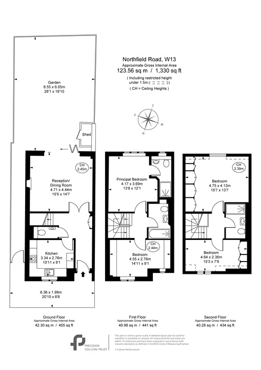 4 bed terraced house for sale in Northfield Road, Ealing - Property Floorplan