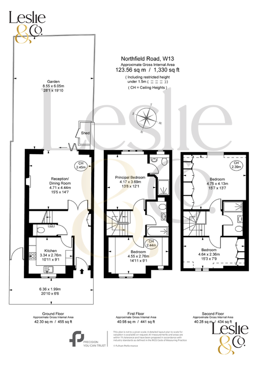 4 bed terraced house for sale in Northfield Road, Ealing, London, W13 - Property Floorplan