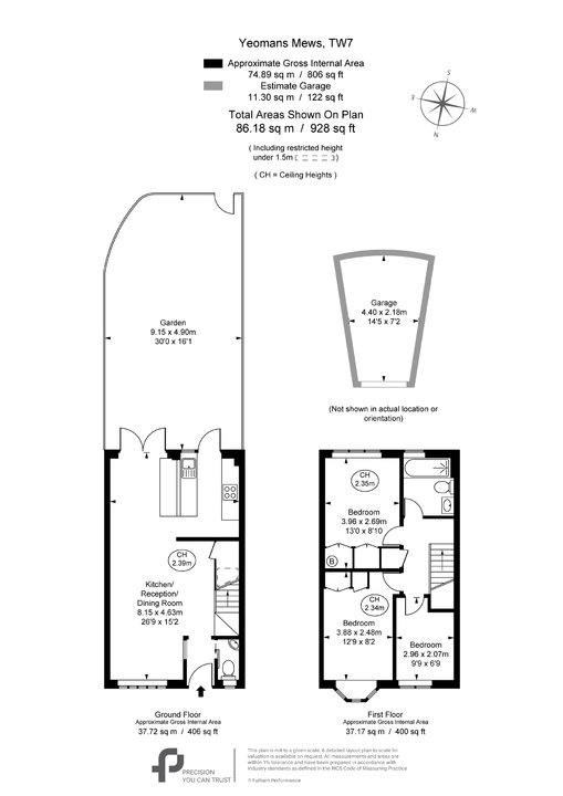 3 bed house for sale in Yeomans Mews, Isleworth - Property Floorplan