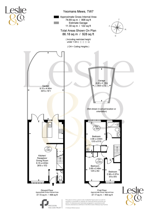 3 bed house for sale in Yeomans Mews, Isleworth, TW7 - Property Floorplan