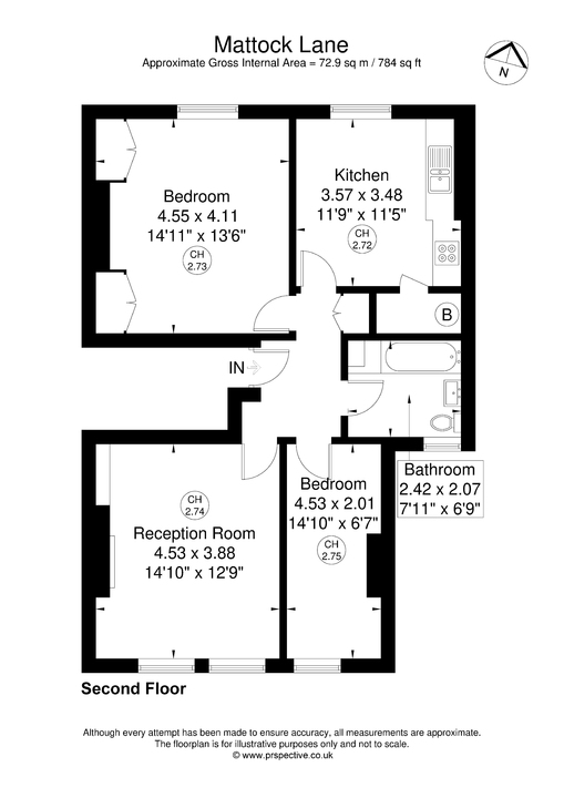 2 bed apartment for sale in Mattock Lane, Ealing - Property Floorplan