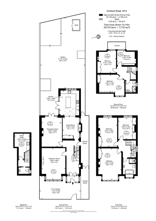 6 bed semi-detached house for sale in Amherst Road, Ealing - Property Floorplan