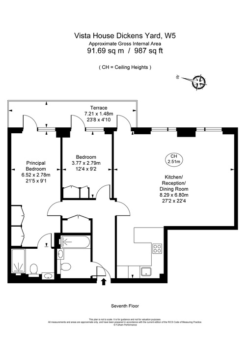 2 bed apartment to rent in Longfield Avenue, Ealing - Property Floorplan