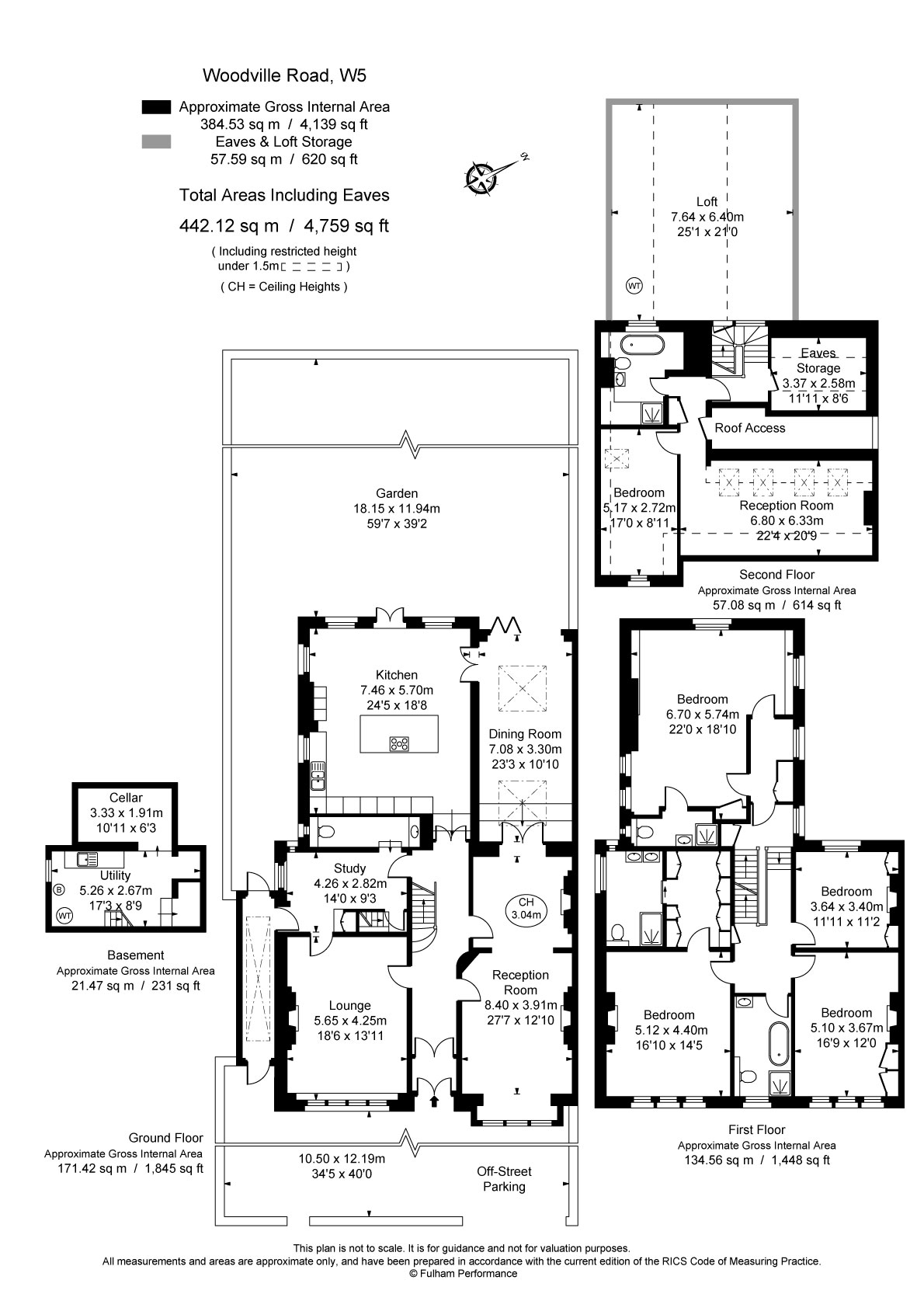 6 bed detached house for sale in Woodville Road, Ealing - Property Floorplan