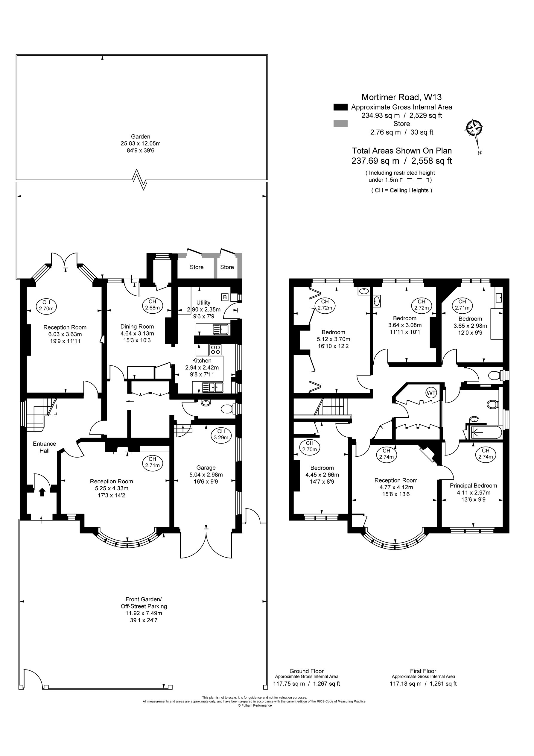 6 bed detached house for sale in Mortimer Road, Ealing - Property Floorplan