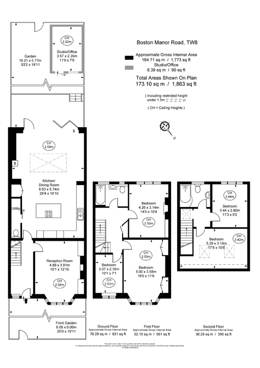 5 bed terraced house for sale in Boston Manor Road, Brentford - Property Floorplan