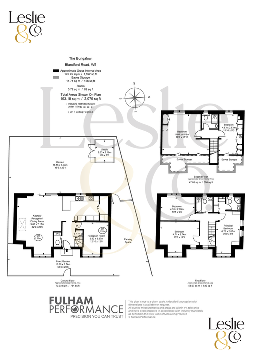 5 bed detached house for sale in Blandford Road, Ealing, London, W5 - Property Floorplan