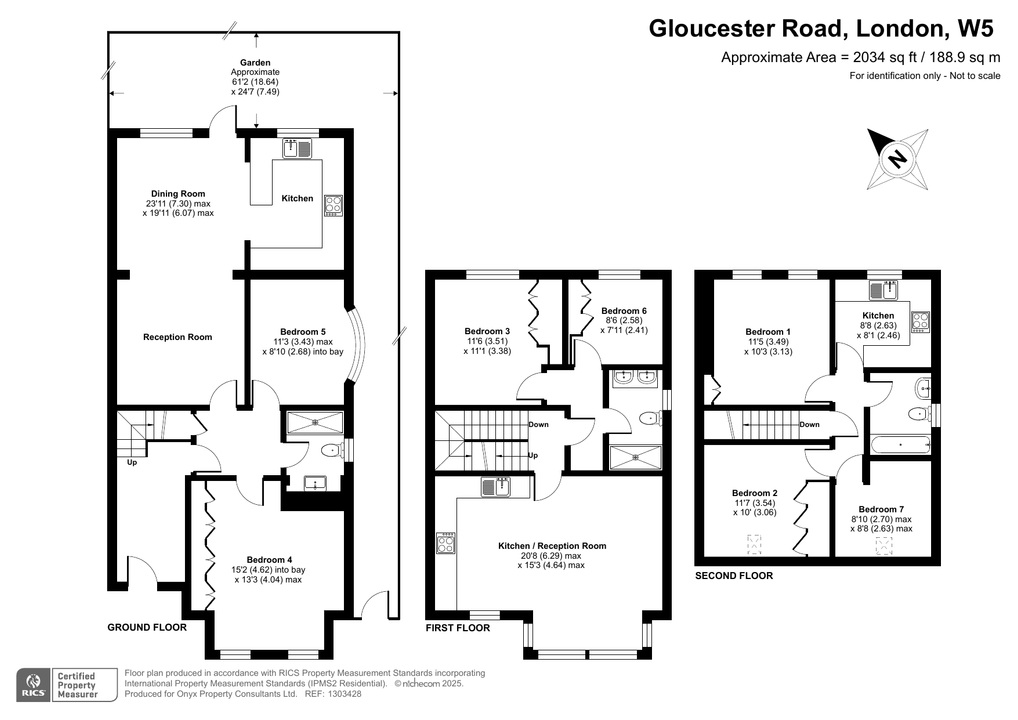 6 bed semi-detached house for sale in Gloucester Road, Ealing - Property Floorplan